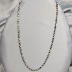 Burgulu Zincir Kolye Silver