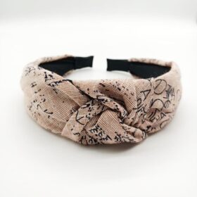 Karışık İnce Yazı Desenli Pudra Zara Taç