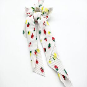 Karışık Meyve Desenli Simitli Fular Toka