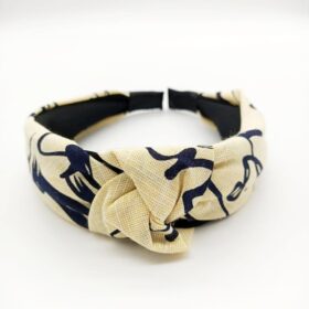 Karışık Yazı Desenli Sarı Zara Taç