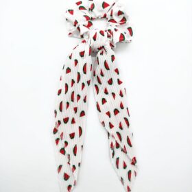 Karpuz Desenli Simitli Fular Toka